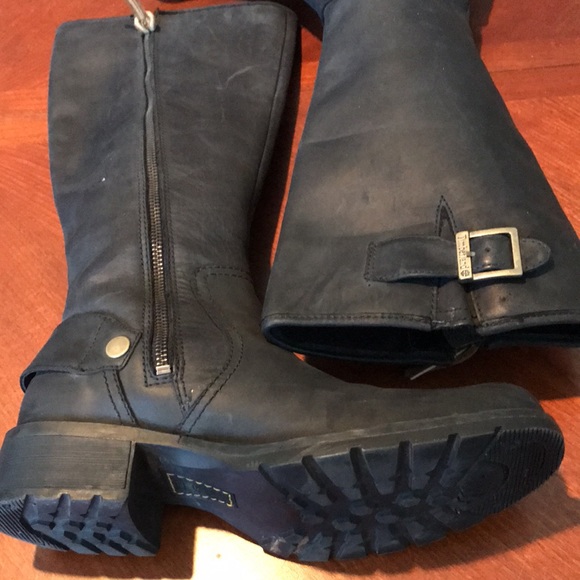 Timberland black leather boots size 7M - Picture 16 of 16